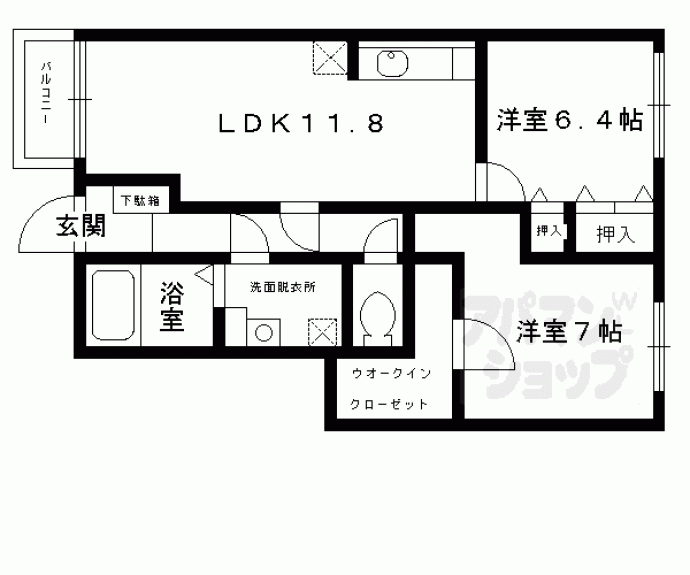 【グリーンコート洛北】間取