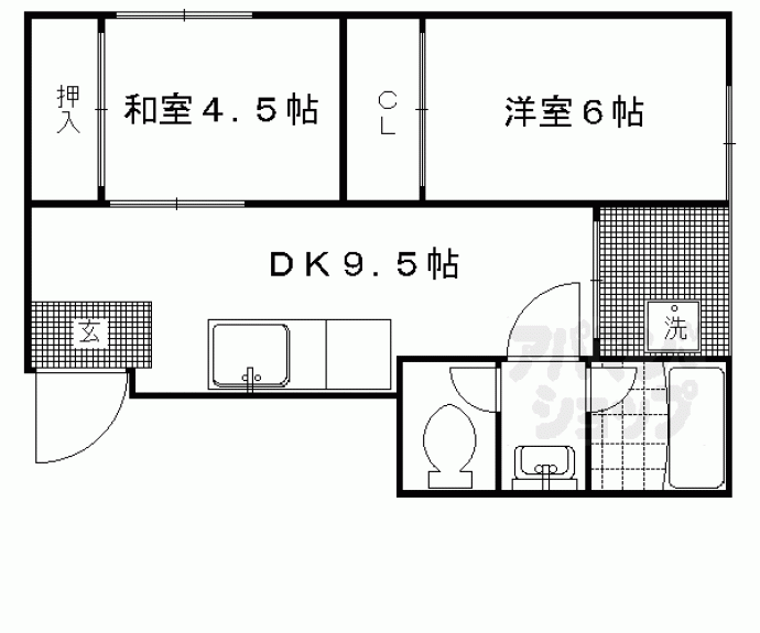 【グランタック東山二条】間取