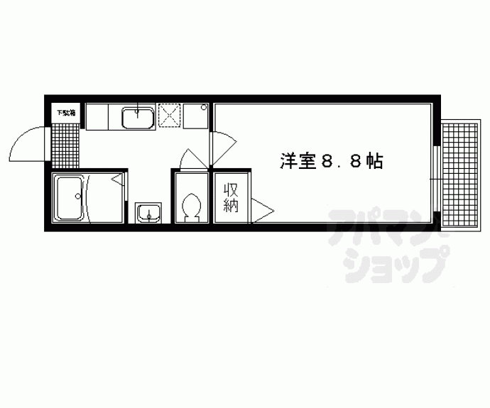 【エスポアール一乗寺】間取