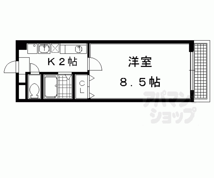 【ボヌール北山】間取