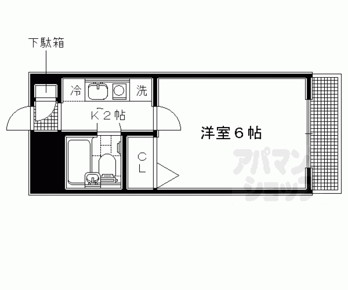 【ＧＡＲＮＥＴ　ＲＥＳＩＤＥＮＣＥ　下鴨】間取