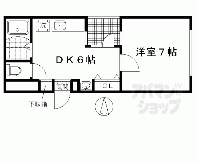 【ＧＡＲＮＥＴ　ＲＥＳＩＤＥＮＣＥ　下鴨】間取