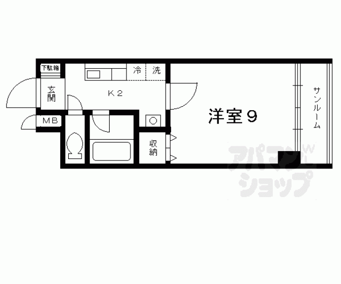 【ホーユウコンフォルト西陣】間取