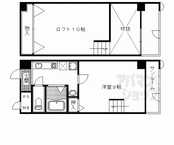 【ホーユウコンフォルト西陣】間取