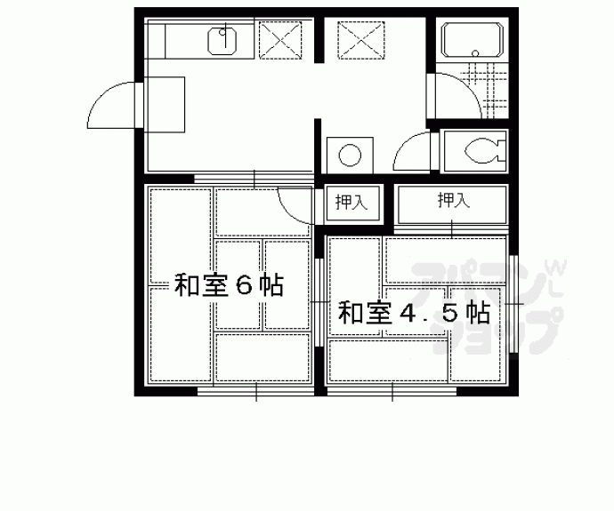 【北白川ローズハイツ】間取