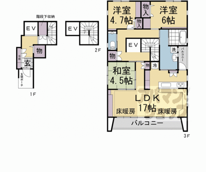 【フォレストメゾン雅】間取