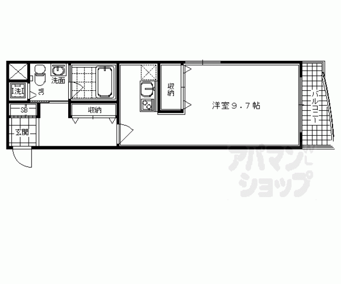 【ＳＨＩＣＡＴＡ　ＯＮＺＥ　ＢＬＤＧ】間取