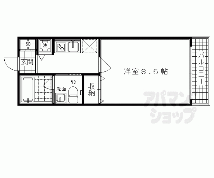 【ＳＨＩＣＡＴＡ　ＯＮＺＥ　ＢＬＤＧ】間取