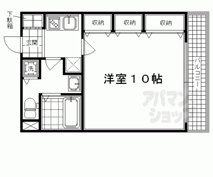 【ＳＨＩＣＡＴＡ　ＯＮＺＥ　ＢＬＤＧ】間取