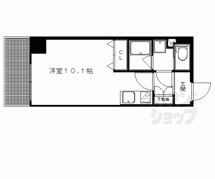 【アドバンス京都四条堀川ノーブル】間取