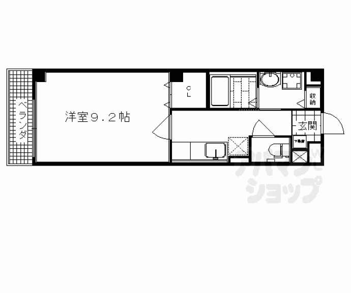 【カーサ　ディソール壬生】間取