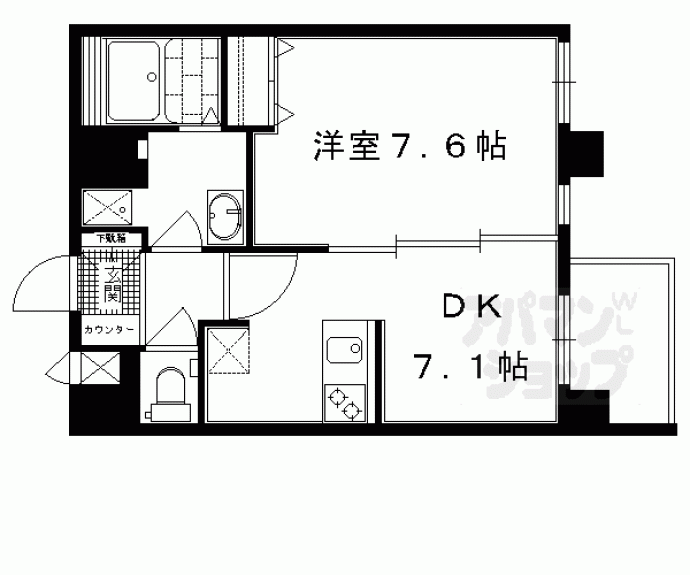 【エヴァーステージ京都二条】間取