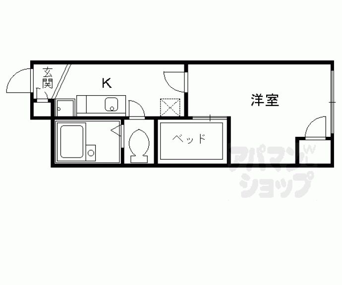 【レオパレスカルム長岡京】間取