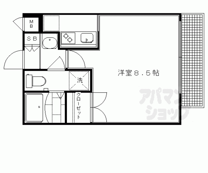 【ラナップスクエア京都西陣】間取