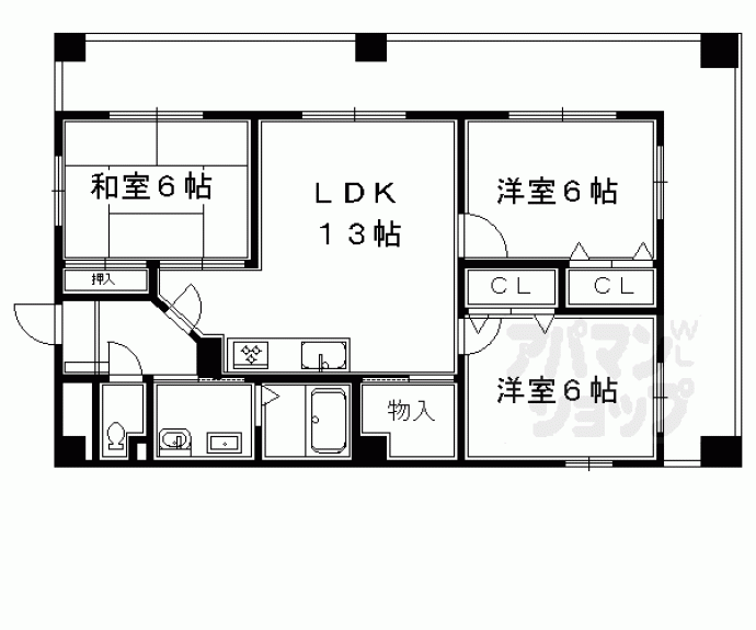 【ＧＡＲＮＥＴ　ＲＥＳＩＤＥＮＣＥ上桂】間取