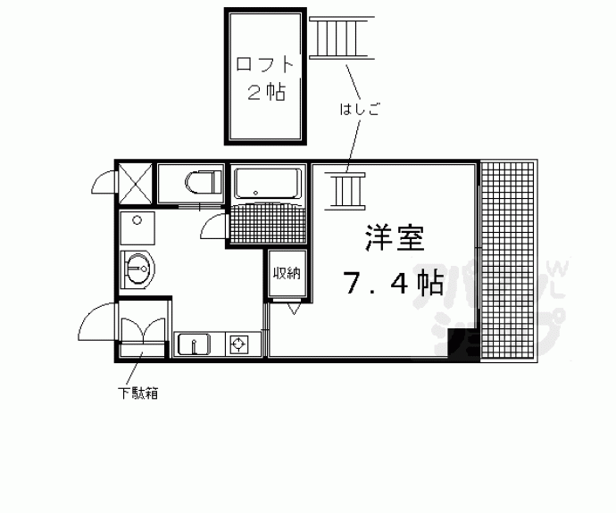 【ＢｅｌｌｅＶｉｌｌｅ千本今出川】間取