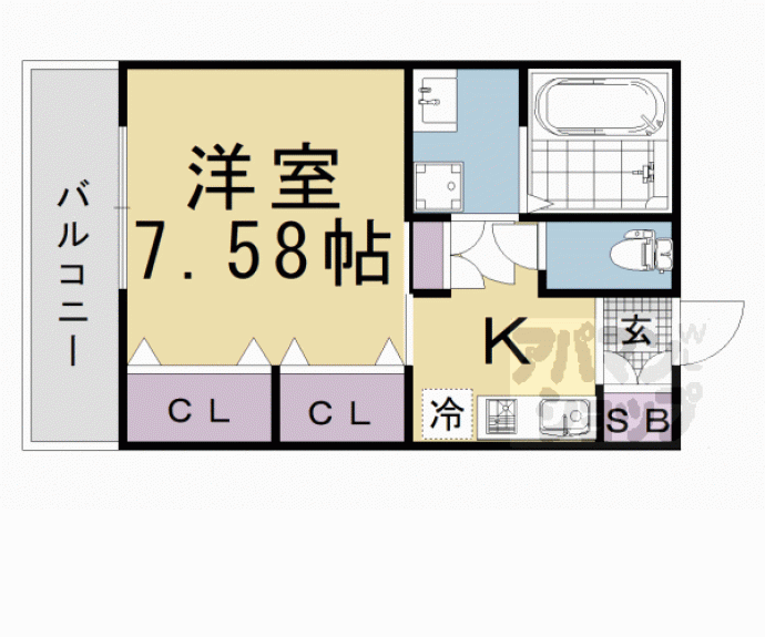 【ピソ・シエテ洛西口】間取