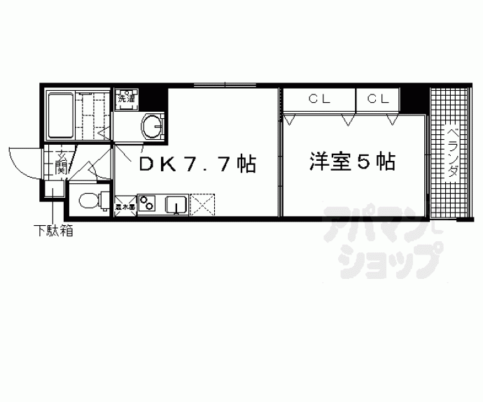 【プルメリア御池】間取