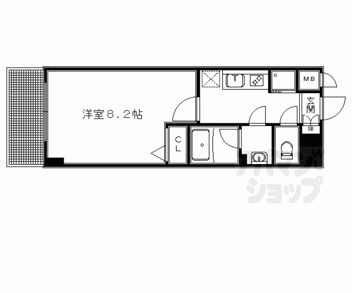 【アスヴェル京都二条駅前Ⅱ】間取