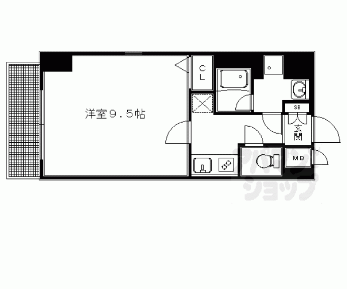 【アスヴェル京都二条駅前Ⅱ】間取