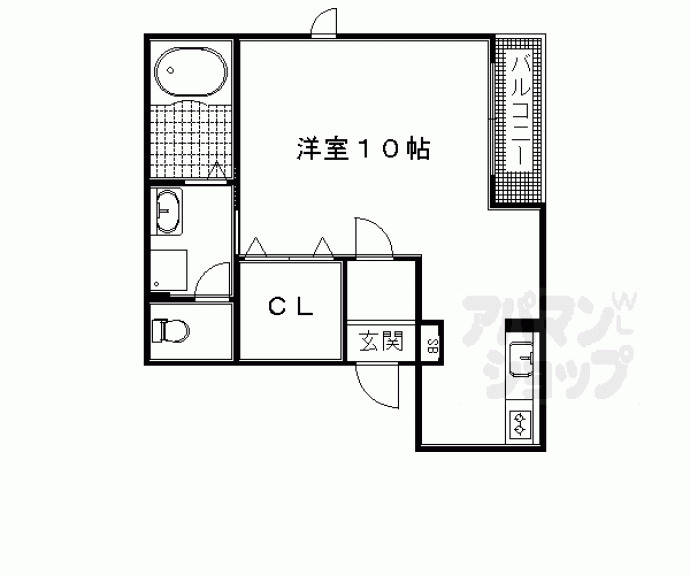 【ラフォーレ西ノ京５】間取