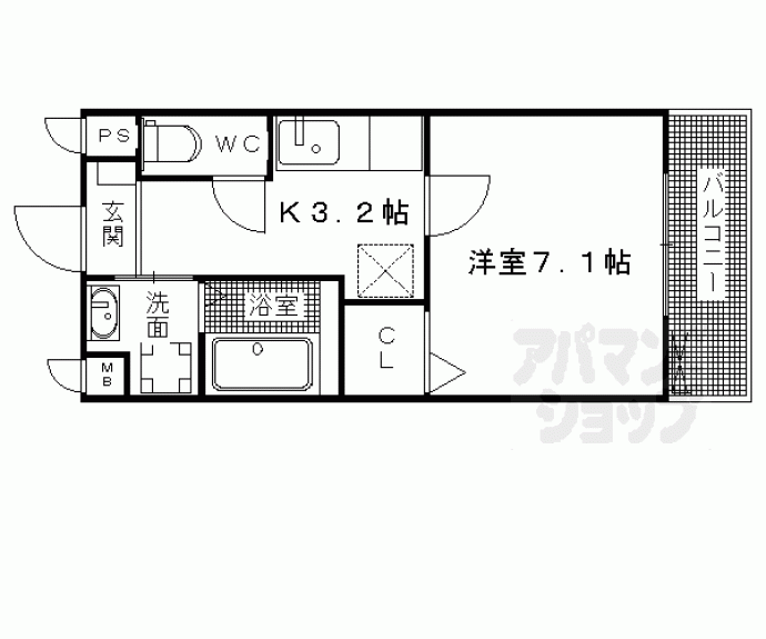 【プレステージ太秦】間取