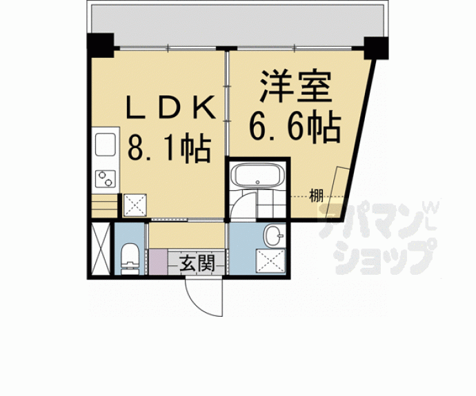 【プリオーレリベルタ桂Ａ棟】間取