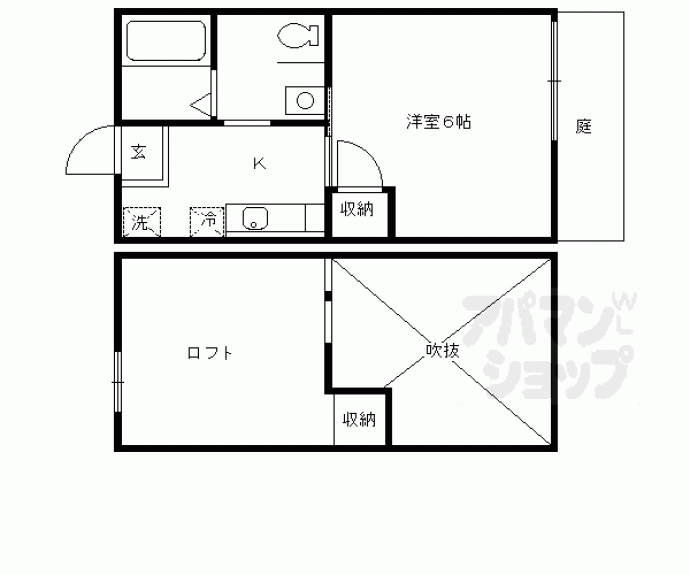 【ロフティ西院】間取