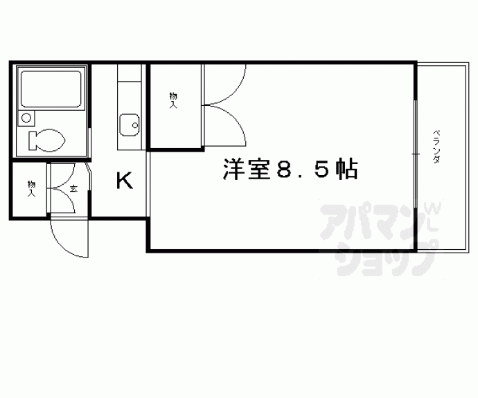 【グランタック竜安寺】間取