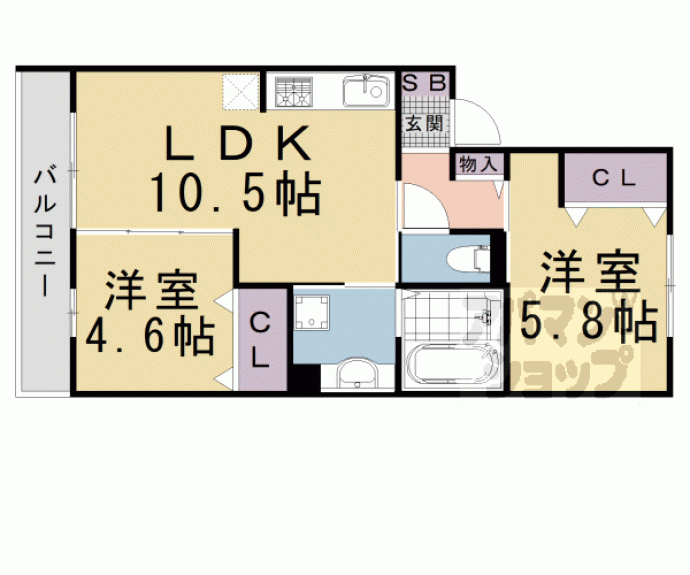 【シャンポール雅】間取