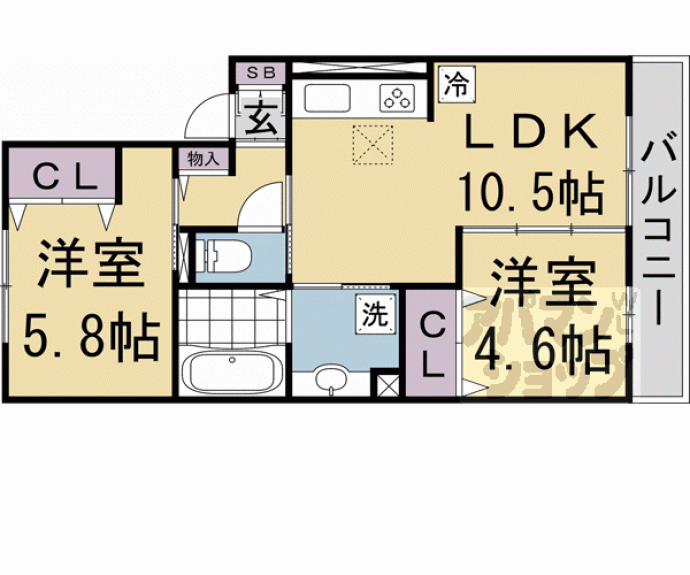 【シャンポール雅】間取