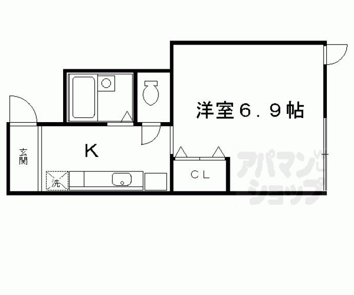 【サーティフル新二条】間取