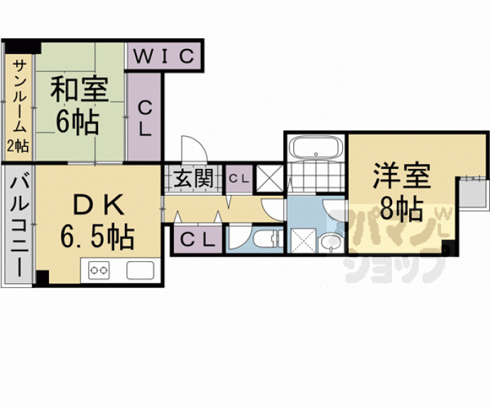 【ＣＡＳＡ聚楽】間取