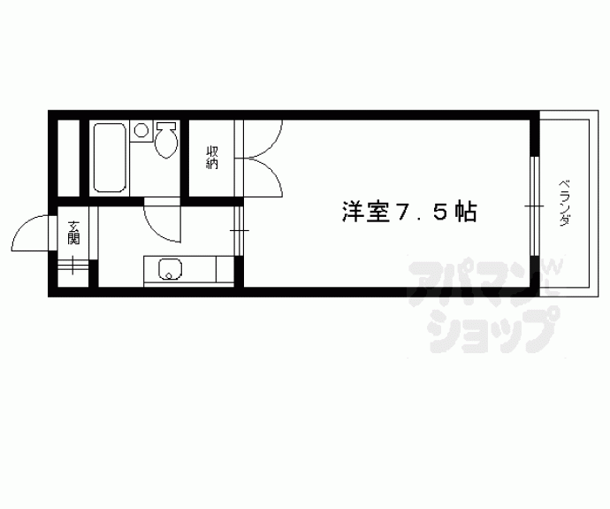 【エスペランザ葛野大路Ⅰ】間取