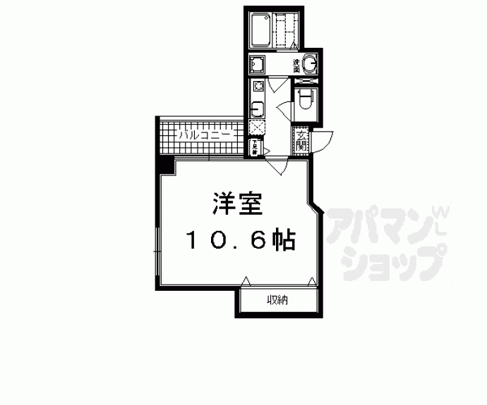 【カーサ・ヴェルデ西洞院】間取