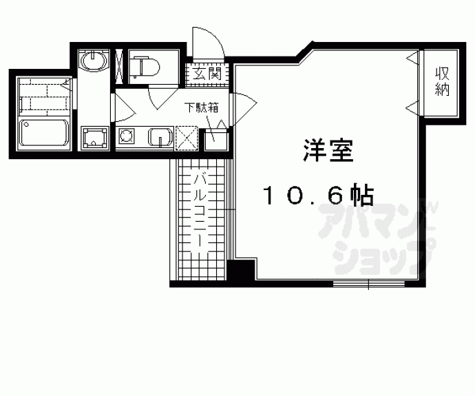 【カーサ・ヴェルデ西洞院】間取