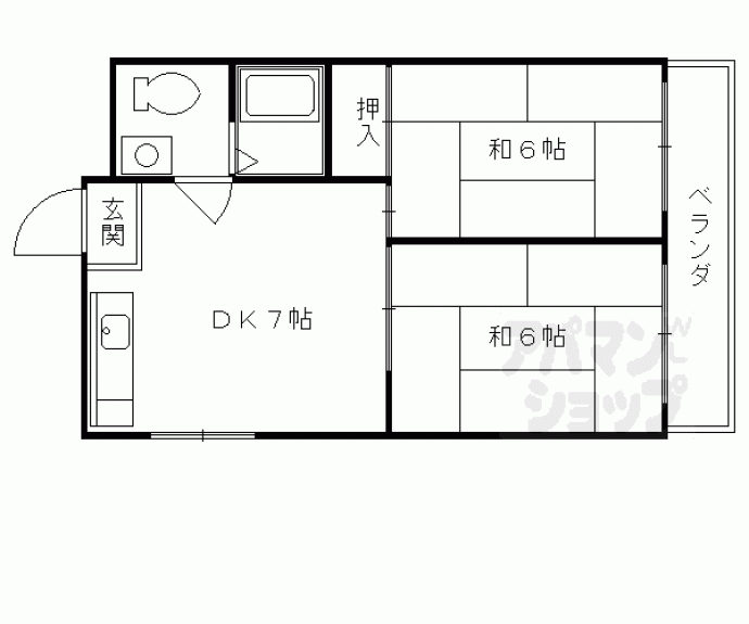 【高畝ハイツ】間取