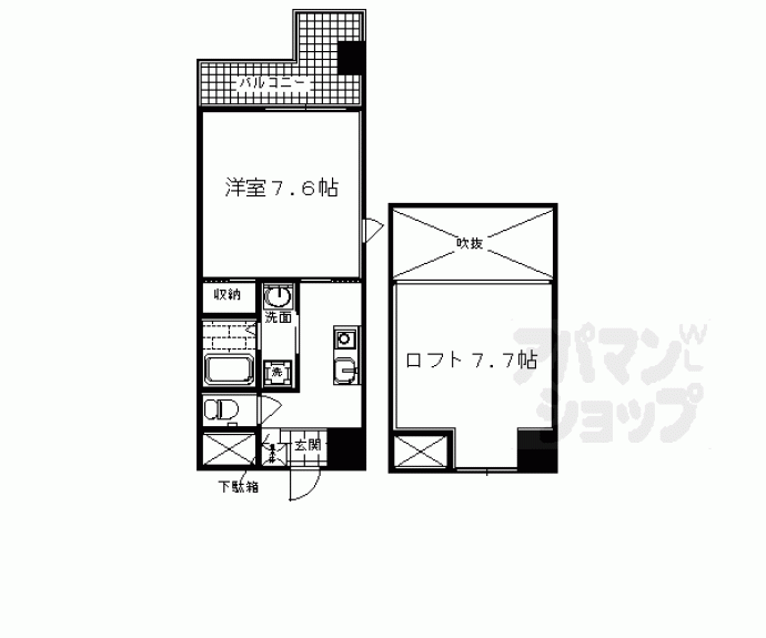 【ファーストコート五条新町】間取