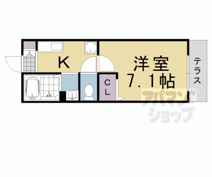 【パピエＲＡＫＵＳＡＩ】間取