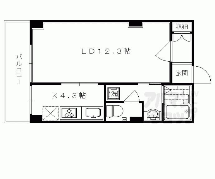 【ケイハンシティセカンドビル】間取