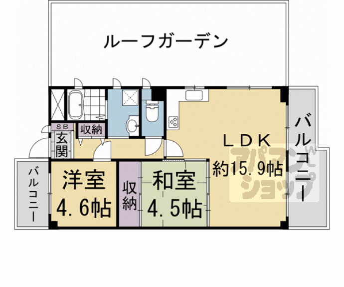 【シャルマンコーポ円町】間取