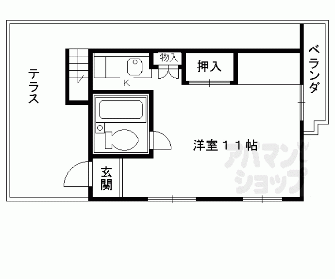 【白梅町グリーンハイツ】間取