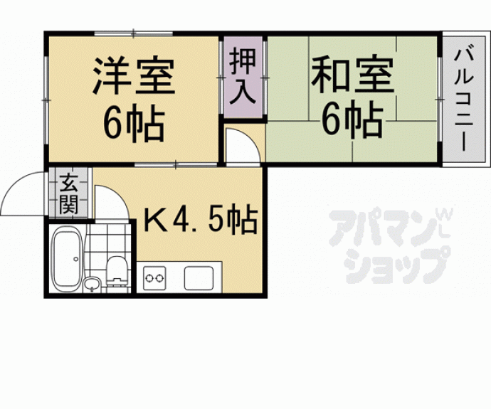 【ユタカガーデン円町】間取