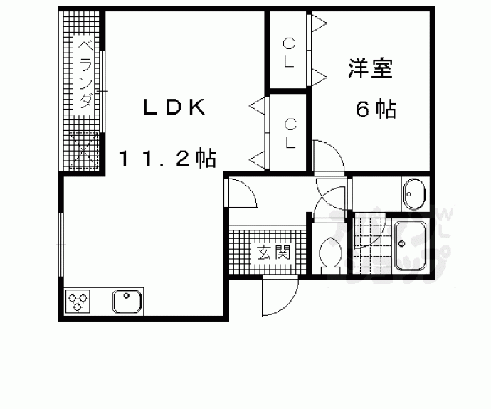 【シャルレ８番館（ダイヤモンドハウス向陽）】間取