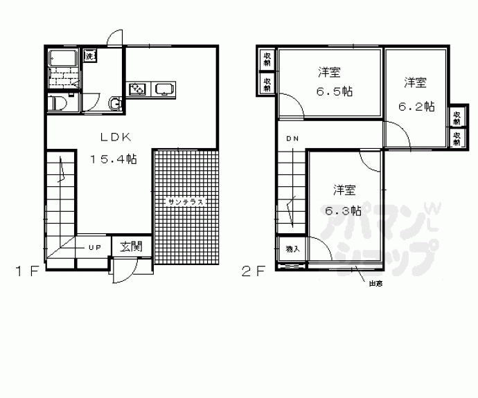 【エクラ築山】間取