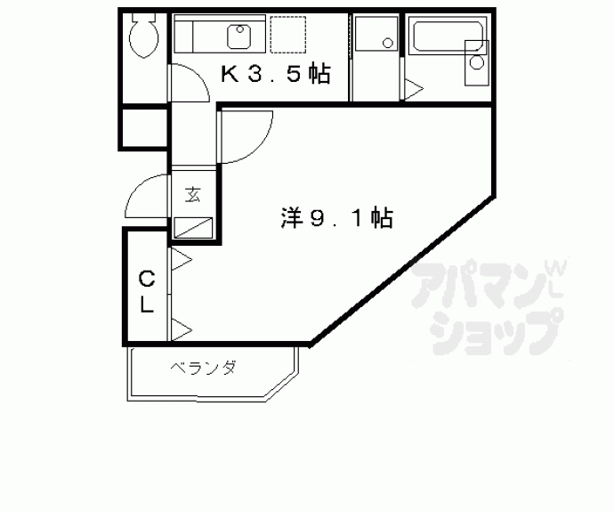 【プロムナードつるはせ】間取