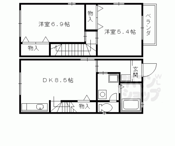 【井狩邸貸家】間取