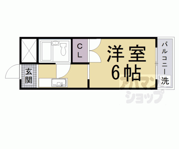 【桂川マンション】間取