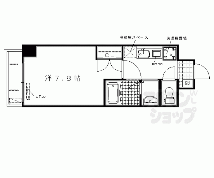 【エル・セレーノ西院Ⅰ番館】間取