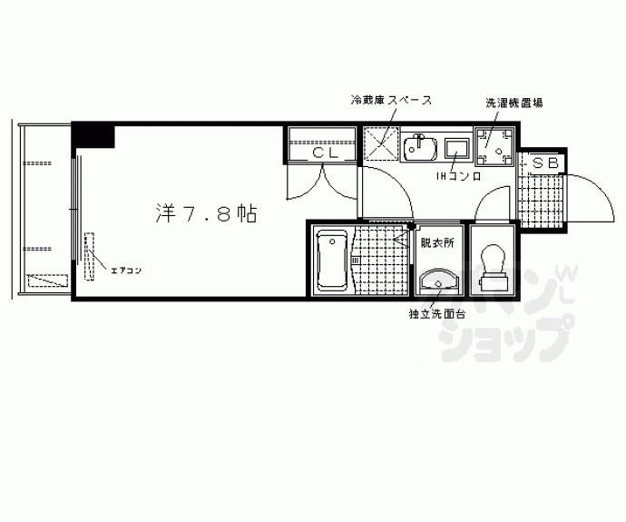 【エル・セレーノ西院Ⅰ番館】間取